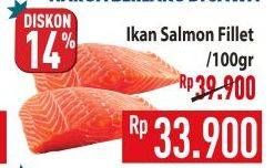 Promo Harga Salmon Fillet per 100 gr - Hypermart