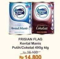 Promo Harga Frisian Flag Susu Kental Manis Putih, Cokelat 490 gr - Indomaret