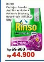 Promo Harga Rinso Anti Noda Deterjen Bubuk + Molto Purple Perfume Essence, + Molto Pink Rose Fresh 1800 gr - Indomaret