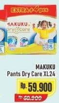 Promo Harga Makuku Dry & Care Celana XL24 24 pcs - Alfamart
