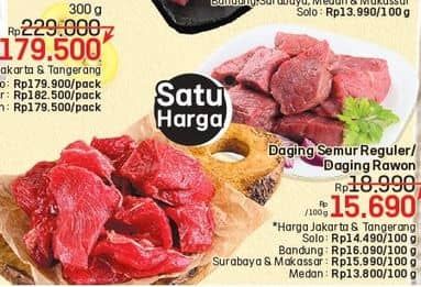 Promo Harga Daging Semur per 100 gr - LotteMart