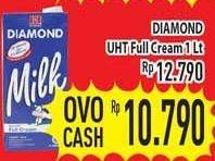 Promo Harga DIAMOND Milk UHT Full Cream 1 ltr - Hypermart