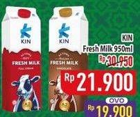 Promo Harga KIN Fresh Milk All Variants 1000 ml - Hypermart