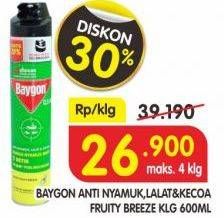 Promo Harga BAYGON Insektisida Spray Fruity Breeze  - Superindo