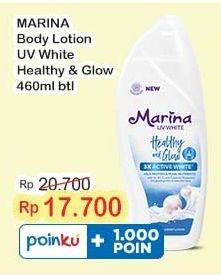 Promo Harga Marina Hand Body Lotion UV White Healthy Glow 460 ml - Indomaret