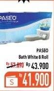 Promo Harga PASEO Toilet Tissue White 8 roll - Hypermart