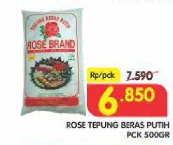 Promo Harga Rose Brand Tepung Beras Putih 500 gr - Superindo