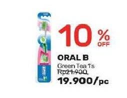Promo Harga ORAL B Toothbrush Green Tea  - Guardian