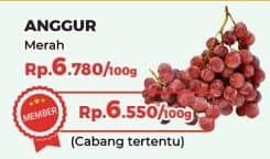 Promo Harga Anggur Merah per 100 gr - Yogya