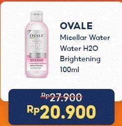 Promo Harga Ovale Natural H2O Micellar Water Brightening 100 ml - Indomaret