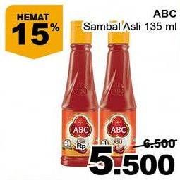 Promo Harga ABC Sambal Asli 135 ml - Giant