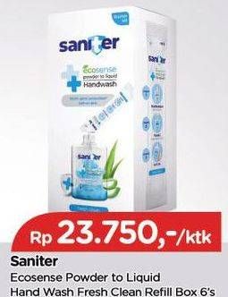 Promo Harga SANITER Hand Wash per 6 sachet 9 gr - TIP TOP