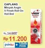 Promo Harga Cap Lang VFresh Aromatherapy Hot 8 ml - Indomaret