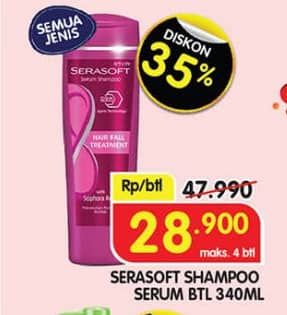 Promo Harga Serasoft Shampoo All Variants 340 ml - Superindo