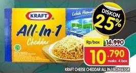 Promo Harga KRAFT All in 1 Cheddar 165 gr - Superindo