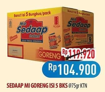 Promo Harga Sedaap Mie Goreng Original per 40 pcs 90 gr - Hypermart