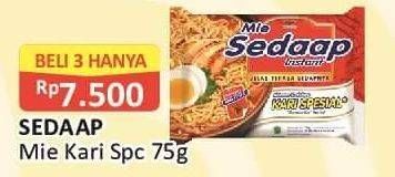 Promo Harga SEDAAP Mie Kuah Kari Spesial 75 gr - Alfamart