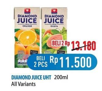 Promo Harga Diamond Juice All Variants 200 ml - Hypermart