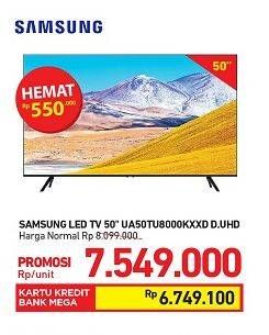 Promo Harga SAMSUNG UA50TU8000 | UHD Smart TV 50"  - Carrefour