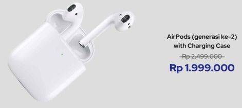Promo Harga Apple AirPods With Charging Case  - iBox