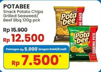 Promo Harga Potabee Snack Potato Chips Grilled Seaweed, BBQ Beef 120 gr - Indomaret