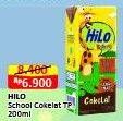 Promo Harga Hilo Susu UHT School Chocolate 200 ml - Alfamart