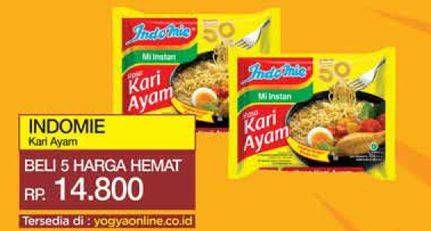 Promo Harga Indomie Mi Kuah Kari Ayam 72 gr - Yogya