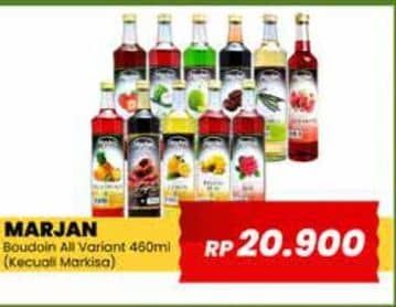 Promo Harga Marjan Syrup Boudoin Kecuali Markisa 460 ml - Yogya