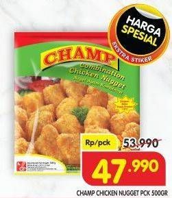 Promo Harga CHAMP Nugget Chicken Nugget 500 gr - Superindo
