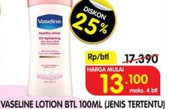 Promo Harga VASELINE Body Lotion 100 ml - Superindo