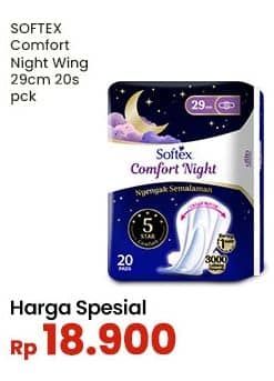 Promo Harga Softex Comfort Night Wing 29cm 20 pcs - Indomaret