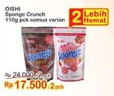 Promo Harga OISHI Sponge Crunch All Variants 110 gr - Indomaret
