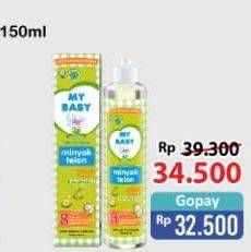 Promo Harga MY BABY Minyak Telon Plus 150 ml - Alfamart