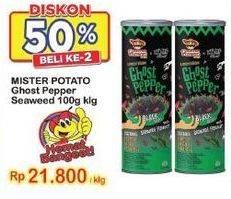 Promo Harga Mister Potato Ghost Pepper Seaweed 100 gr - Indomaret