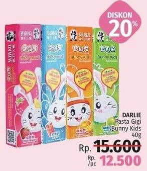 Promo Harga DARLIE Toothpaste Bunny Kids for Kid 40 gr - LotteMart