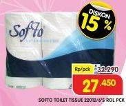 Promo Harga Softo Toilet Tissue 22012 6 roll - Superindo