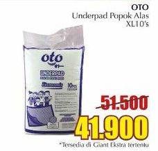 Promo Harga OTO Underpad Popok Alas XL10 10 pcs - Giant