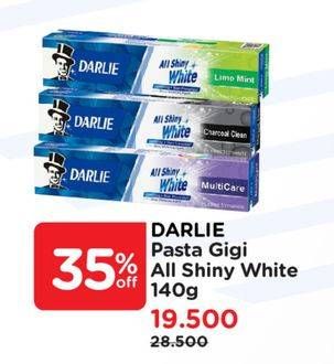 Promo Harga DARLIE Toothpaste All Shiny White 140 gr - Watsons