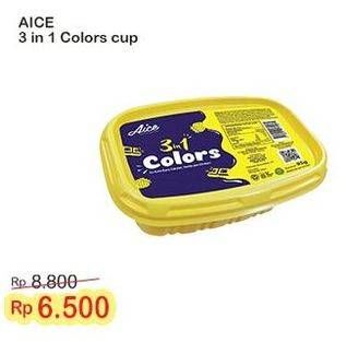 Promo Harga Aice 3 in 1 Colors 95 gr - Indomaret