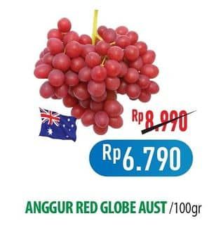 Promo Harga Anggur Red Globe Aust per 100 gr - Hypermart