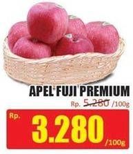 Promo Harga Apel Fuji Premium per 100 gr - Hari Hari