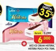 Promo Harga Aice Ice Cream Histeria Vanila Peach 70 ml - Superindo