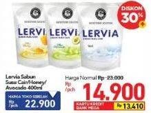 Promo Harga LERVIA Shower Cream Honey, Avocado, Milk 400 ml - Carrefour