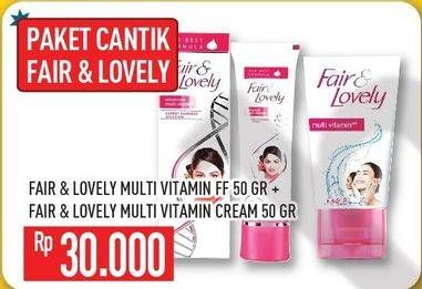 Promo Harga FAIR & LOVELY Multivitamin Cream/Facial Foam  - Hypermart