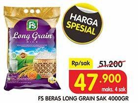 Promo Harga FS Beras Long Grain 4 kg - Superindo