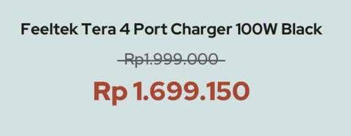 Promo Harga FEELTEK Tera 4 Port Charger 100W  - iBox