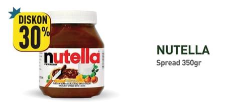 Promo Harga Nutella Jam Spread Chocolate Hazelnut 350 gr - Hypermart