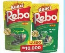 Promo Harga Rebo Kuaci Bunga Matahari Milk, Caramel, Green Tea, Original 150 gr - Alfamart