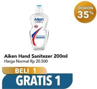 Promo Harga AIKEN Hand Sanitizer 200 ml - Carrefour