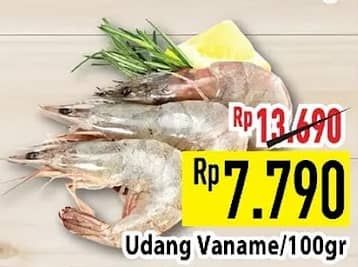 Promo Harga Udang Vanamae per 100 gr - Hypermart